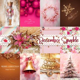 December Sparkle Journal Cards