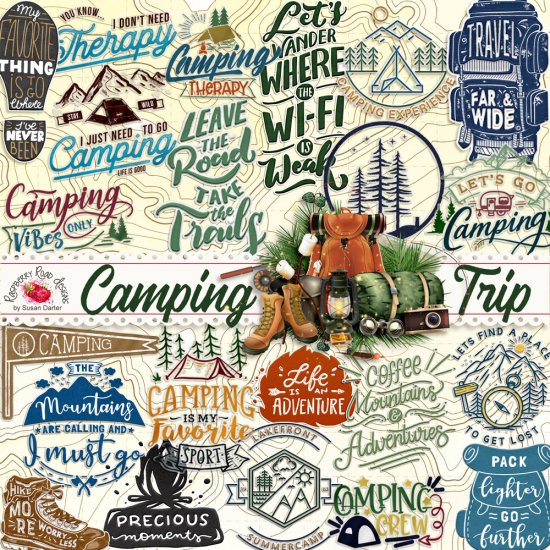 Camping Trip WordArt - Click Image to Close