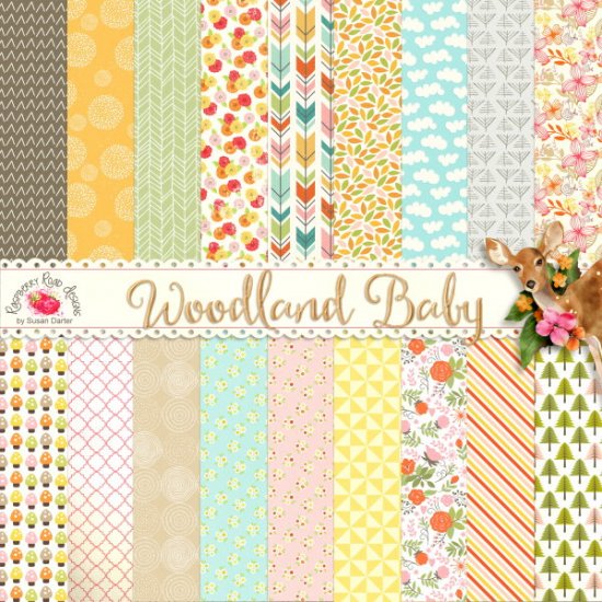 Woodland Baby Paper Set 1