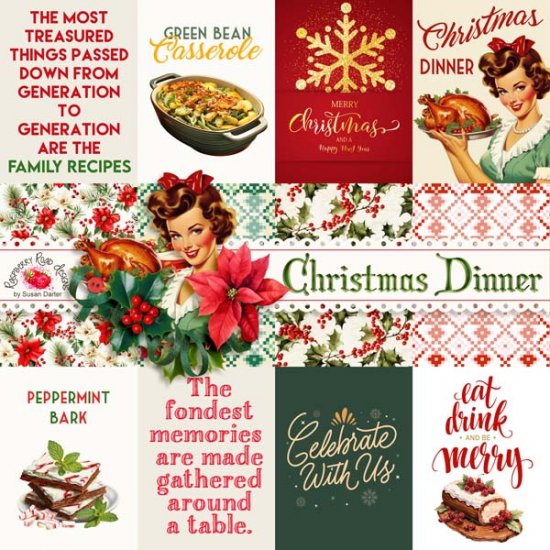 Christmas Dinner Journal Cards - Click Image to Close