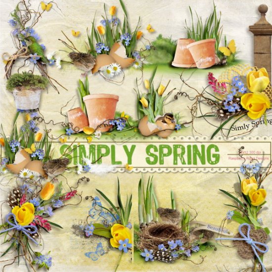 Simply Spring Side Clusters - Click Image to Close