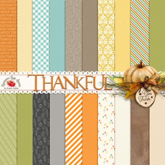 Thankful Paper Set - Click Image to Close