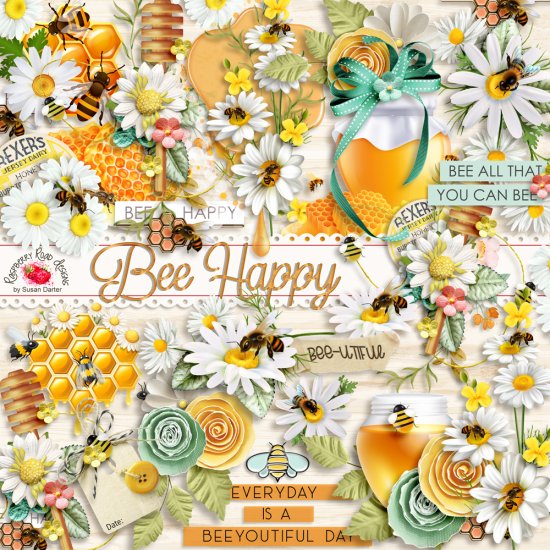 Bee Happy Side Clusters - Click Image to Close