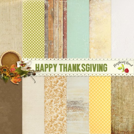 Happy Thanksgiving Paper Set - Click Image to Close