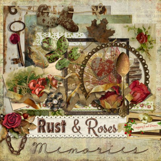 Rust And Roses Mini Kit - Click Image to Close