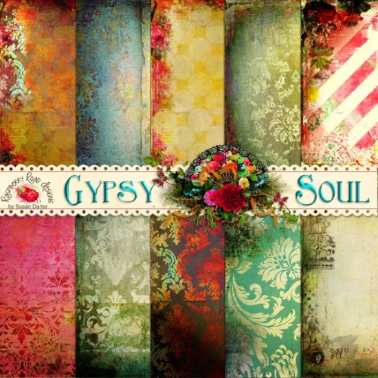 Gypsy Soul Paper Set - Click Image to Close