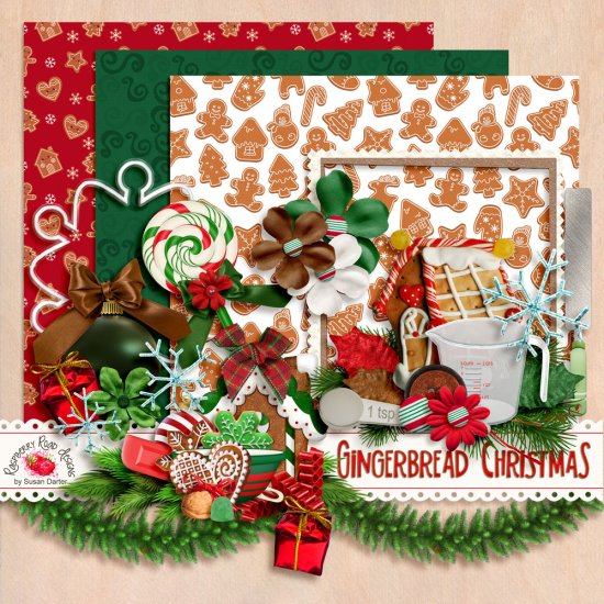 Gingerbread Christmas Freebie - Click Image to Close