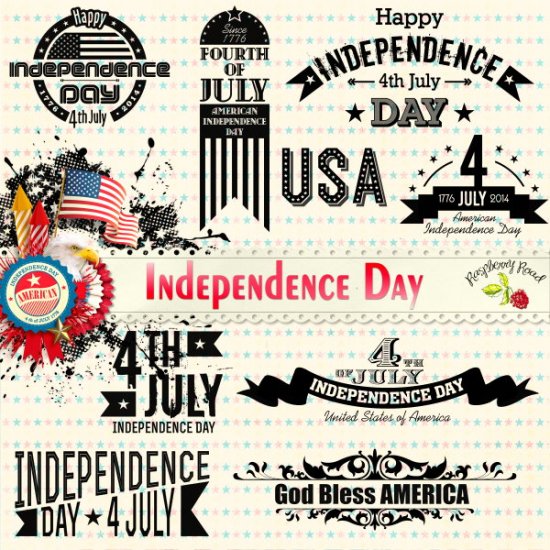 Independence Day Stamp Set - Click Image to Close