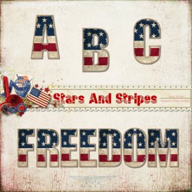 Stars And Stripes Alpha Set