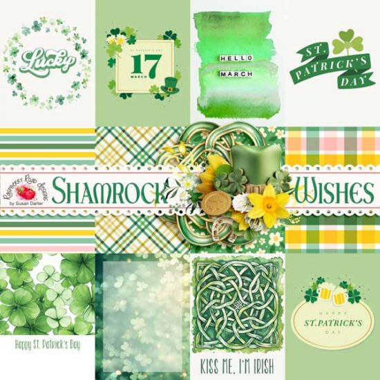 Shamrock Wishes Cards - Click Image to Close