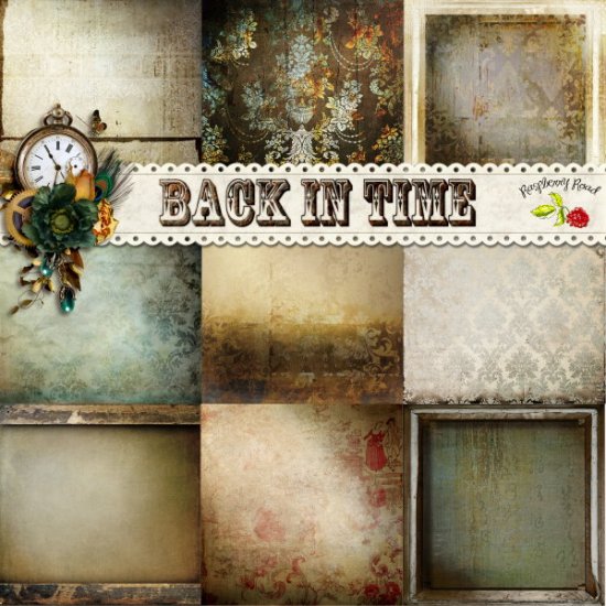 Back In Time Paper Set 1 - Click Image to Close