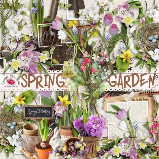Spring Garden Clusters - Click Image to Close