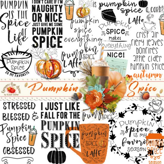 Pumpkin Spice WordArt - Click Image to Close