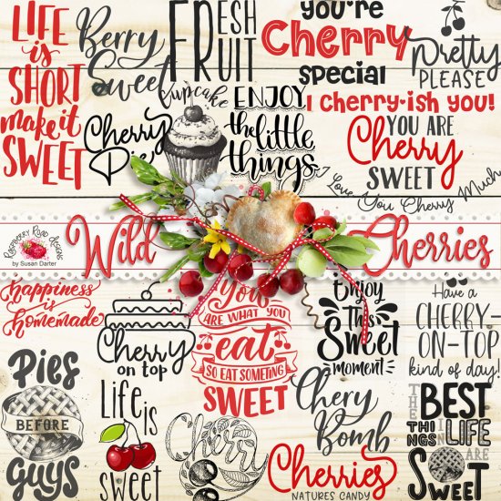 Wild Cherry Word Art - Click Image to Close
