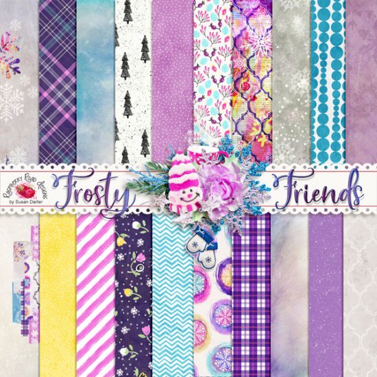 Frosty Friends Paper Set - Click Image to Close