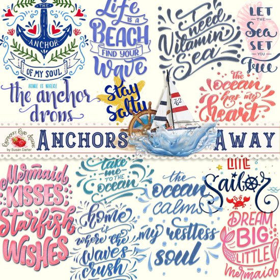 Anchors Away WordArt - Click Image to Close