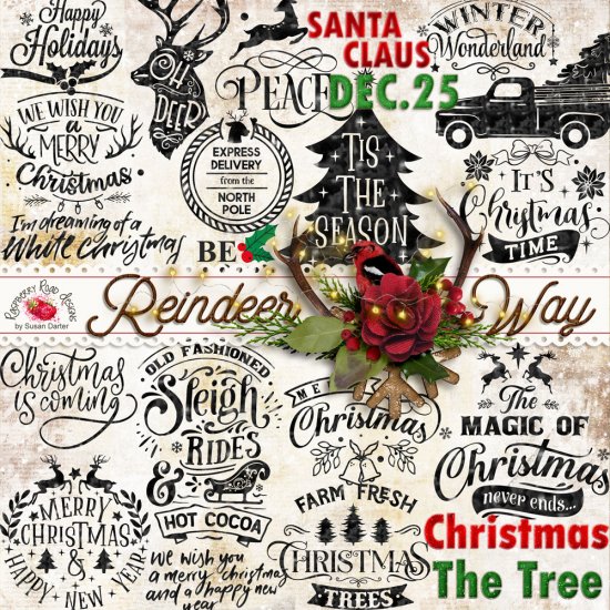 Reindeer Way Word Art - Click Image to Close