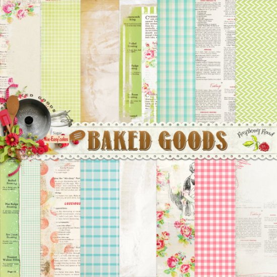 Baked Goods Paper Set - Click Image to Close