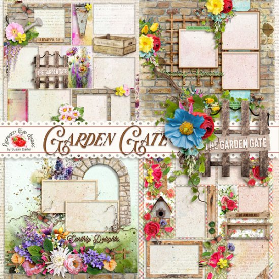 Garden Gate QP Set - Click Image to Close