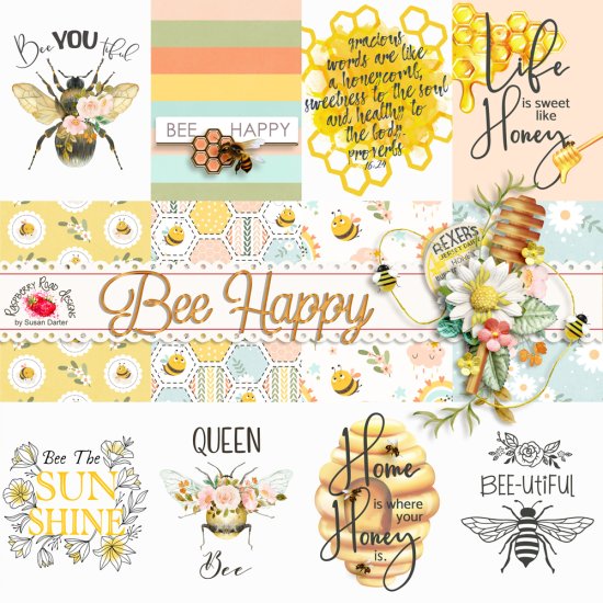 Bee Happy Journal Cards - Click Image to Close