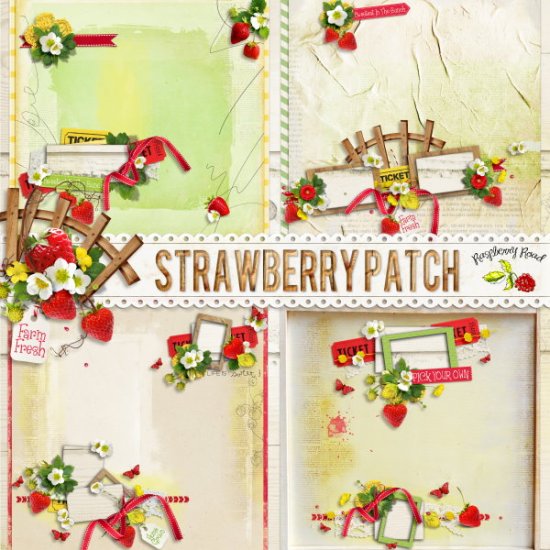 Strawberry Patch QP Set - Click Image to Close