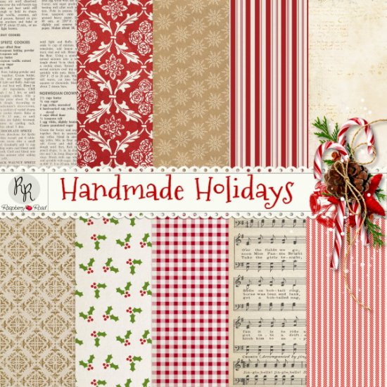 Handmade Holidays Paper Set 1 - Click Image to Close