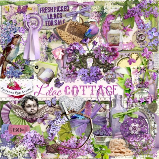 Lilac Cottage Element Set - Click Image to Close