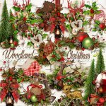Woodland Christmas Side Clusters Woodland Christmas Side Clusters