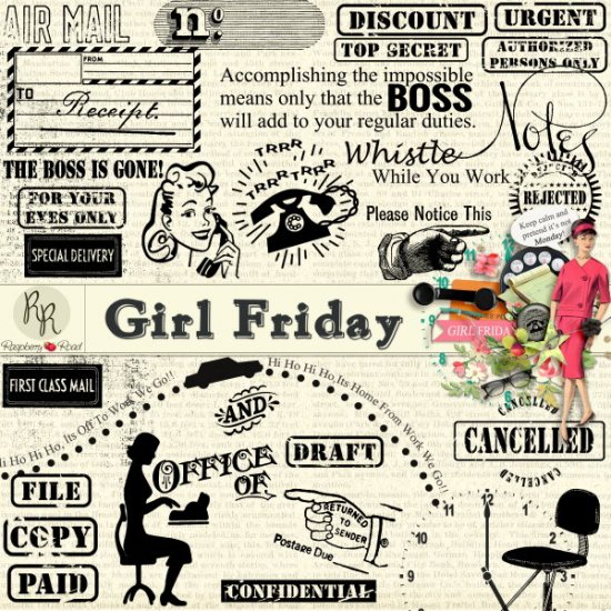 Girl Friday Stamp Set - Click Image to Close