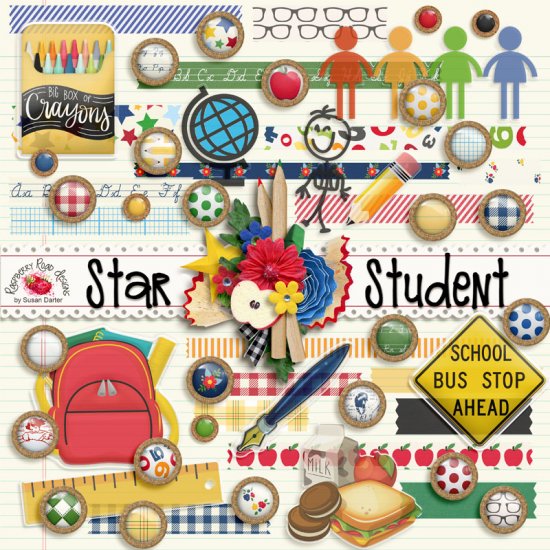 Star Student Flairs & Washi - Click Image to Close