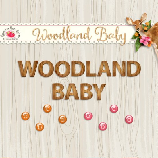 Woodland Baby Alpha Set - Click Image to Close