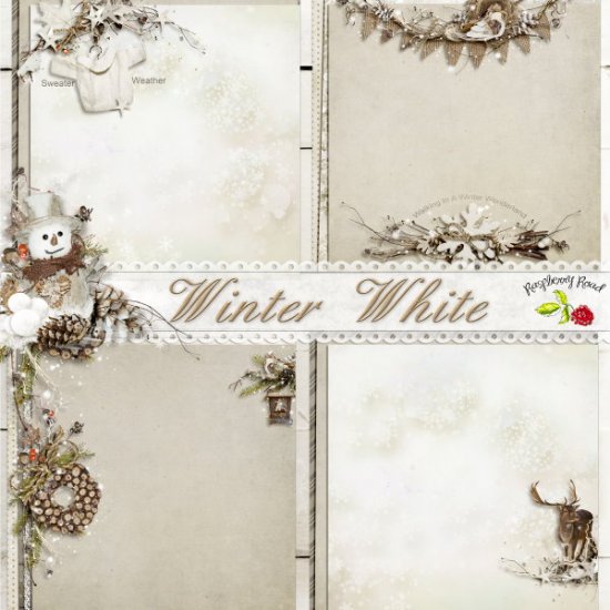 Winter White Stacked Papers - Click Image to Close