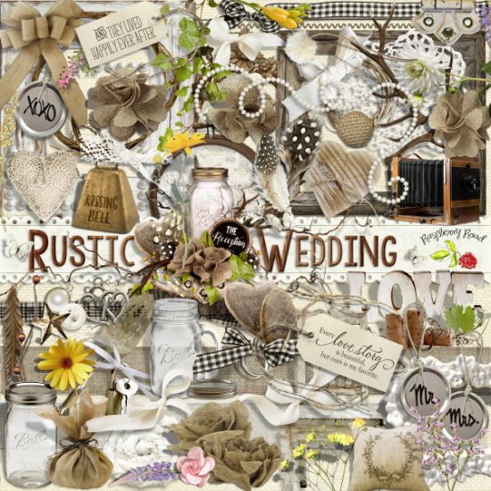 Rustic Wedding Elerment Set - Click Image to Close