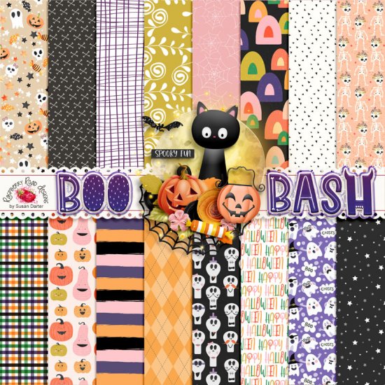 Boo Bash Paper Set 1 - Click Image to Close