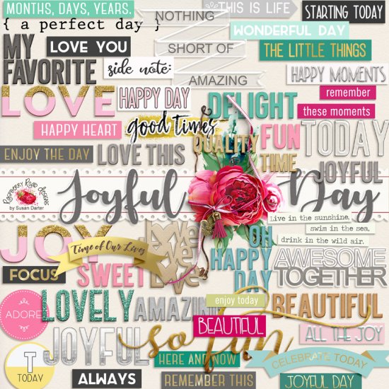 Joyful Day Word Art - Click Image to Close