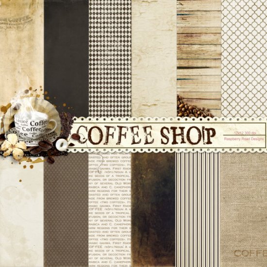 Coffee Shop Paper Set - Click Image to Close