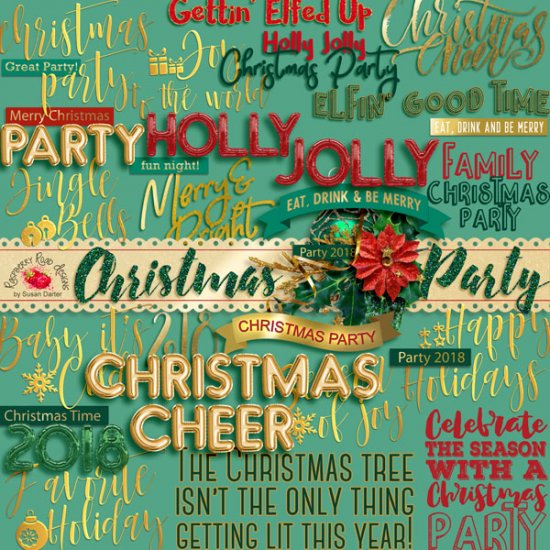 Christmas Party Word Art - Click Image to Close