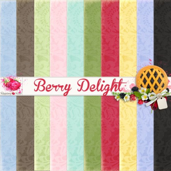 Berry Delight Solid Papers