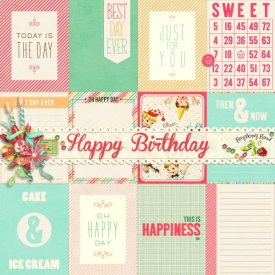 Happy Birthday Pocket Cards Set 2