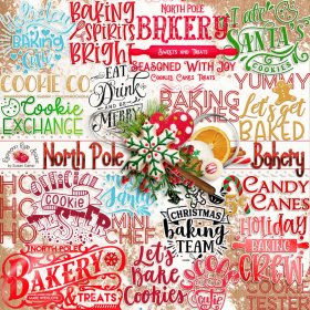 North Pole Bakery Word Art