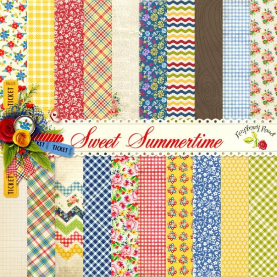 Sweet Summertime Paper Set - Click Image to Close