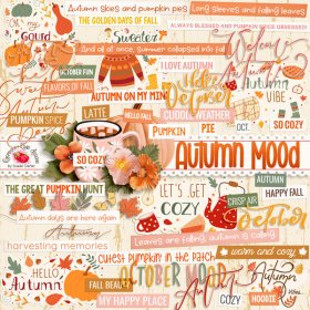 Autumn Mood Word Art