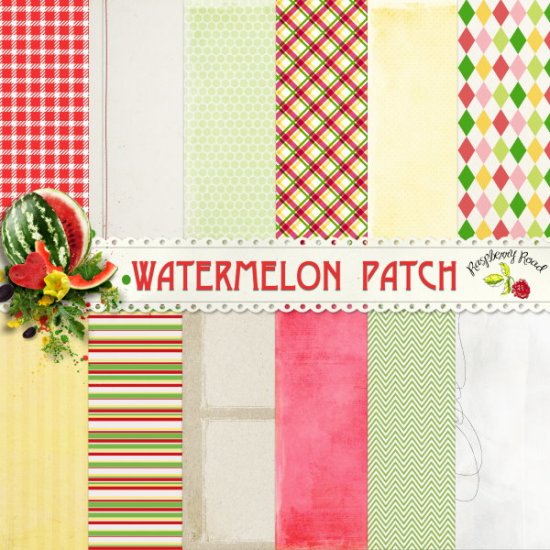 Watermelon Patch Paper Set - Click Image to Close