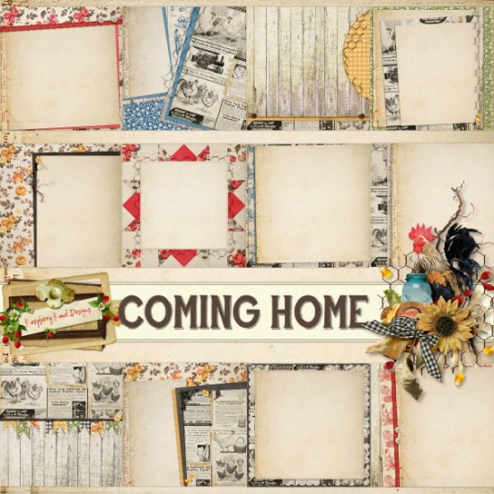 Coming Home Layered Papers - Click Image to Close