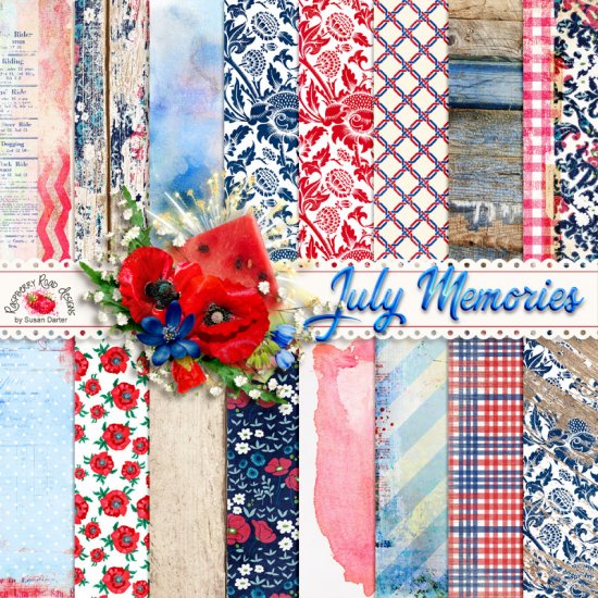 July Memories Paper Set - Click Image to Close