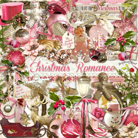 Christmas Romance Element Set - Click Image to Close