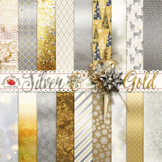 Silver & Gold Paper Set - Click Image to Close