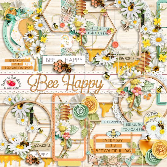 Bee Happy Clusters - Click Image to Close