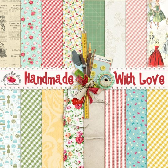 Handmade With Love Papers - Click Image to Close