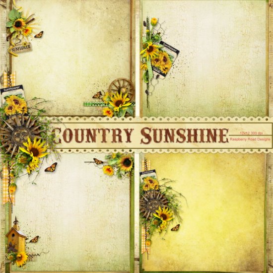 Country Sunshine 2 Stacked Papers - Click Image to Close